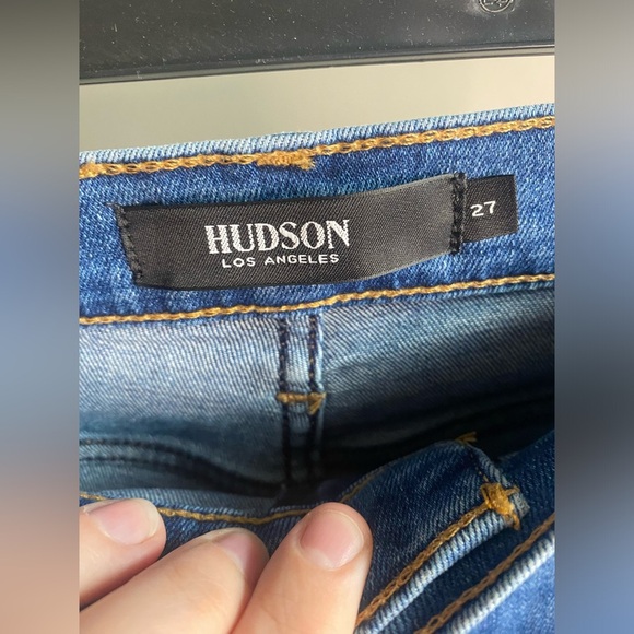 Hudson Barbara straight leg distressed jeans - Picture 2 of 8